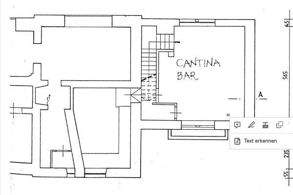 Plan mit Maßen